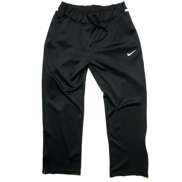 Nike Sportswear Women’s Dri-Fit Black Straight Leg Joggers Track Pants Large - Picture 2 of 10